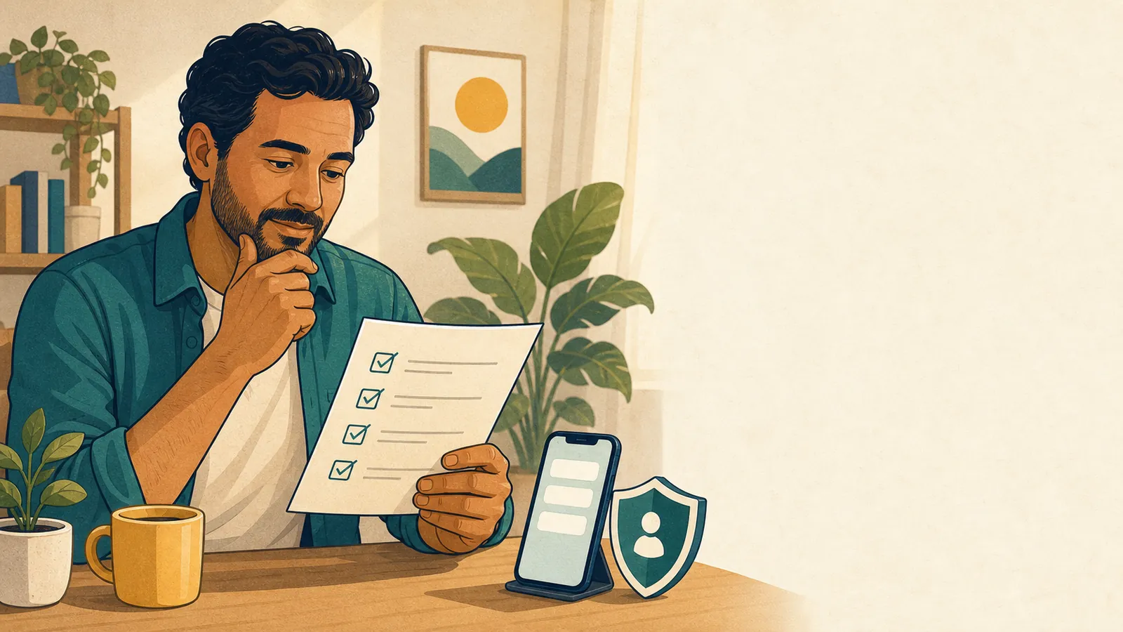 Checklist de dados e etapas para cadastro relacionado à 98A